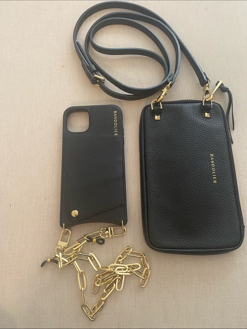 NWOT Bandolier Emma & Expanded Pouch (selling as a set) iPhone 11 + case chain - Picture 4 of 15